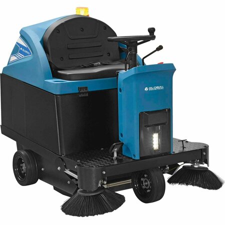 GLOBAL INDUSTRIAL Auto Ride-On Sweeper, 49in Cleaning Path 641327
